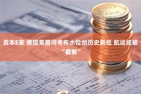资本E家 德国莱茵河考布水位创历史新低 航运或被“截断”